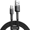 Cavo baseus, micro usb,1m,nero-grigio [camklf-bg1]