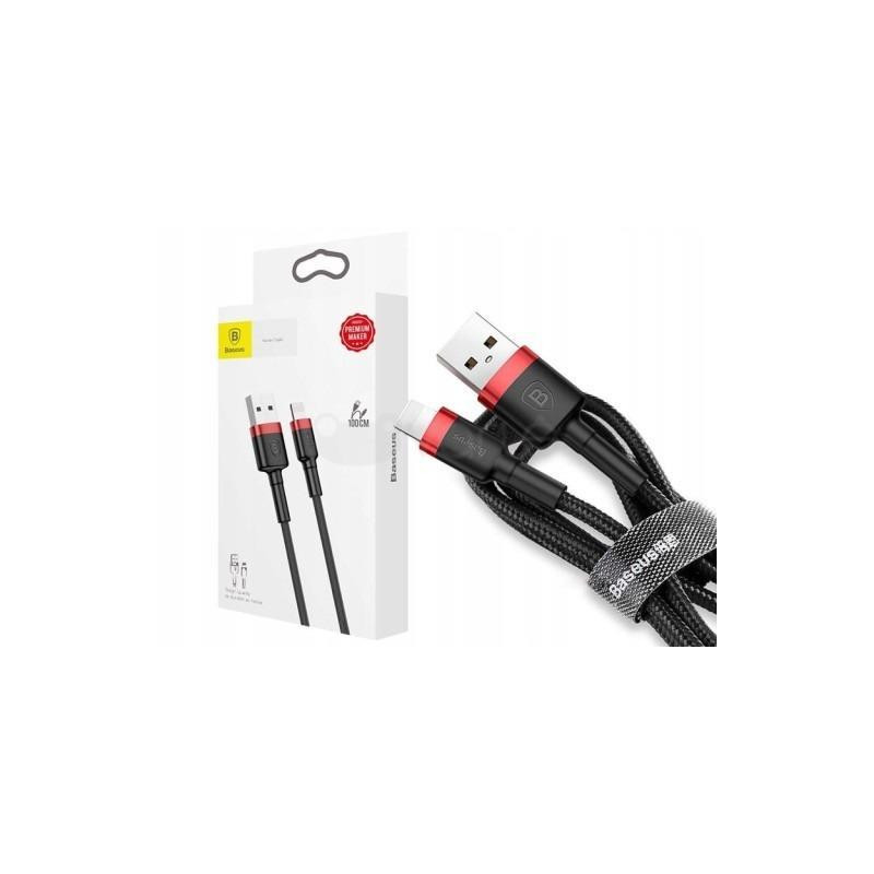 Cavo baseus usb-a a usb-c, 0,5m, rosso-nero [catklf-a91]
