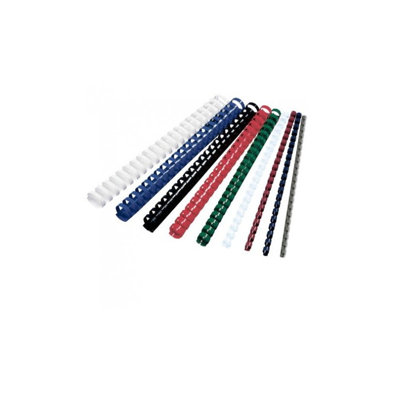 Scatola 100 dorsi spirale 16mm blu 21 anelli [4028620]