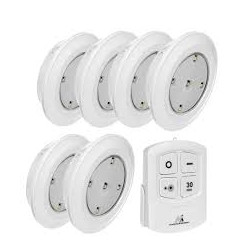 Set lampade da soffitto maclean mce165 led con telecomando con batterie