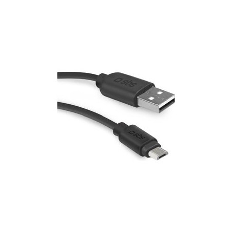 Cavo sbs usb-a a micro usb 2.0 2m nero