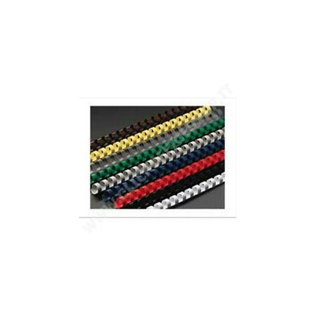 Scatola 100 dorsi spirale 6mm blu 21 anelli [4028233]