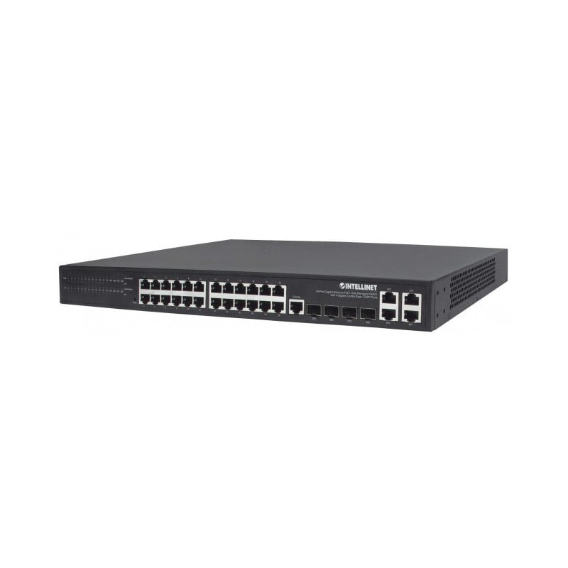Switch intellinet 24-porte gigabit ethernet poe+ web-managed