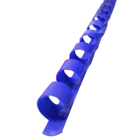 Scatola 100 dorsi spirale 8mm blu 21 anelli [4028234]