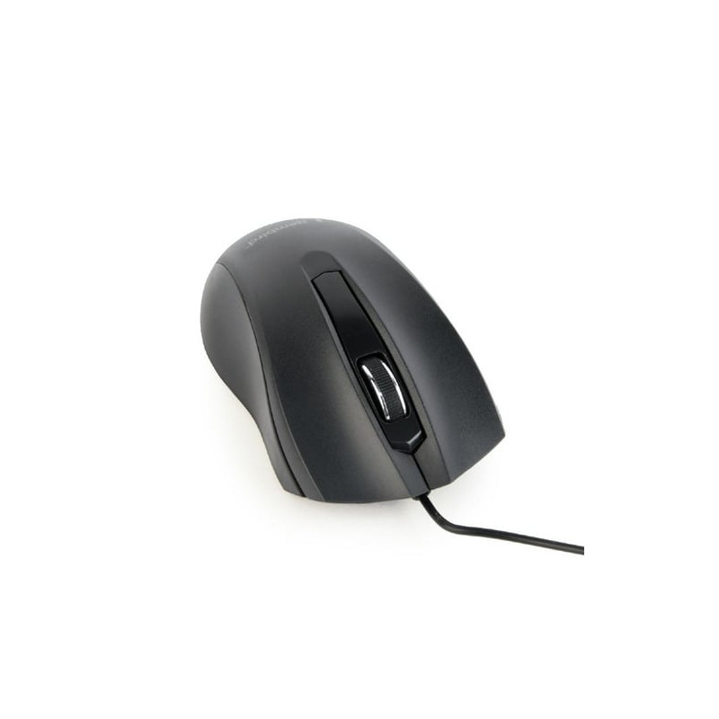 Mouse ottico gembird 1000 dpi, usb, nero, 1.35m [mus-3b-01]