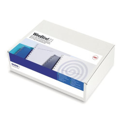 Scatola 100 dorsi spirale metallo 10mm argento 21 anelli ibiwire