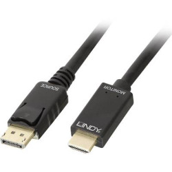 Lindy displayport / hdmi cavo di collegamento [1x spina displayport