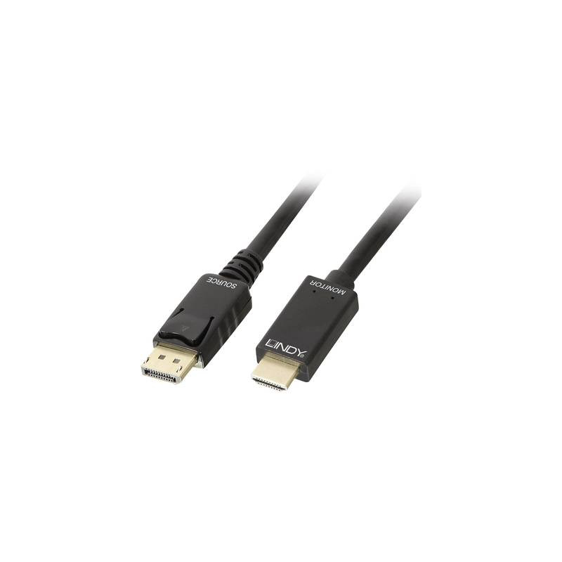 Lindy displayport / hdmi cavo di collegamento [1x spina displayport