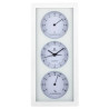Orologio da parete jm con termometro e igrometro, bianco [ja-7071b]
