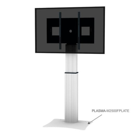 Supporto tv a pavimento newstar 150kg argento [plasma-m2500fplate]