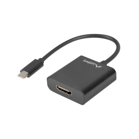 Adattatore usb lanberg hdmi f 15cm nero [ad-uc-hd-01]