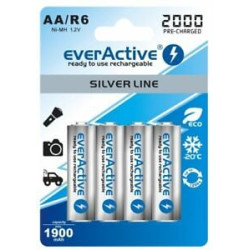 Pile ricaricabili everactive 2000 aa ni-mh mignon [evhrl6-2000]