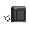 Nas qnap tr-004, 4x0hdd, 3,5 sata, con cavo usb-a a usb-c
