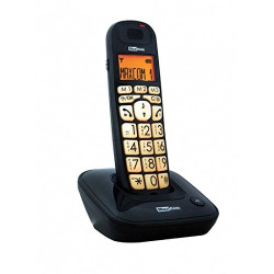 Telefono cordless maxcom mc6800 senior fisso nero [temcomc6800]