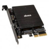 Scheda adattatore akasa m.2 pcie/m.2 sata ssd nero [ak-pccm2p-03]