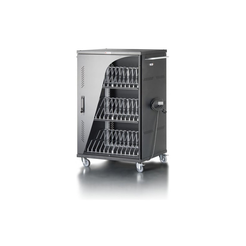 Carrello stazione di ricarica techly ventilato per notebook o smartphone