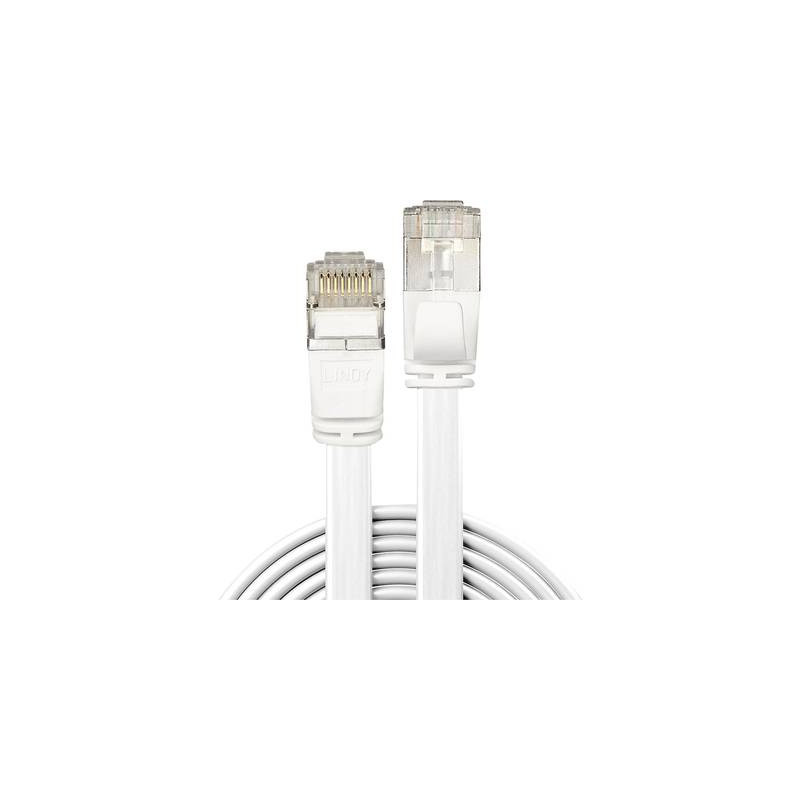 Cavo di collegamento rete rj45 lindy cat 6a u/ftp 2 m bianco con