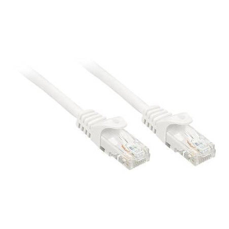 Cavo di collegamento rete rj45 lindy cat 6 u/utp 0.5 m bianco con