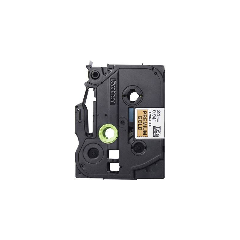 Cassetta nastro brother tze-pr851 colore nastro: oro colore carattere: