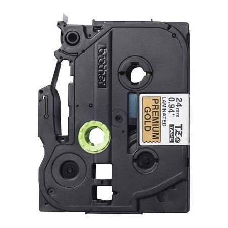 Cassetta nastro brother tze-pr851 colore nastro: oro colore carattere: