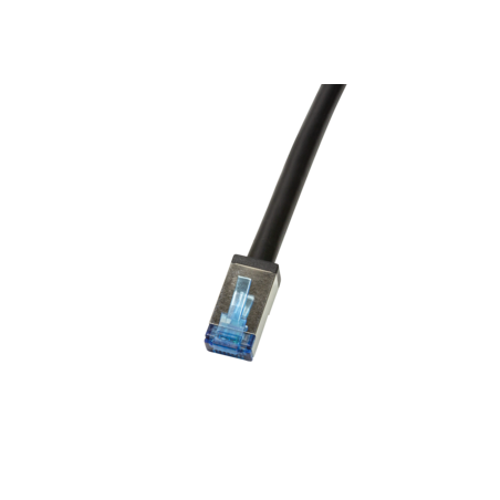 Cavo di rete patch logilink cat.6a s/ftp pvc+pe, 1m, nero [cq7033s]