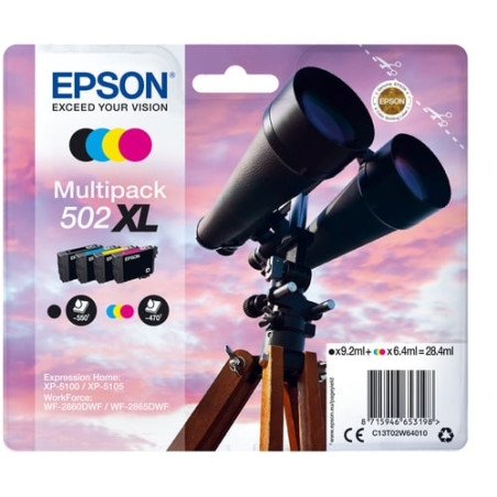 Cartuccia epson 502xl 4 colori [c13t02w64020]
