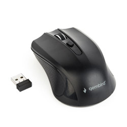 Mouse ottico gembird senza fili, 1600 dpi, nano usb, nero [musw-4b-04]