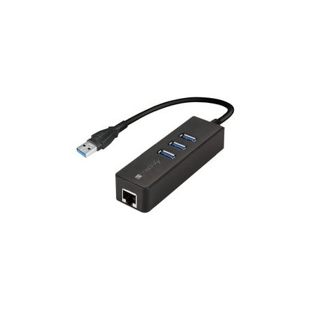Adattatore usb 3.0 ethernet gigabit con hub 3 porte