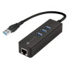 Adattatore usb 3.0 ethernet gigabit con hub 3 porte