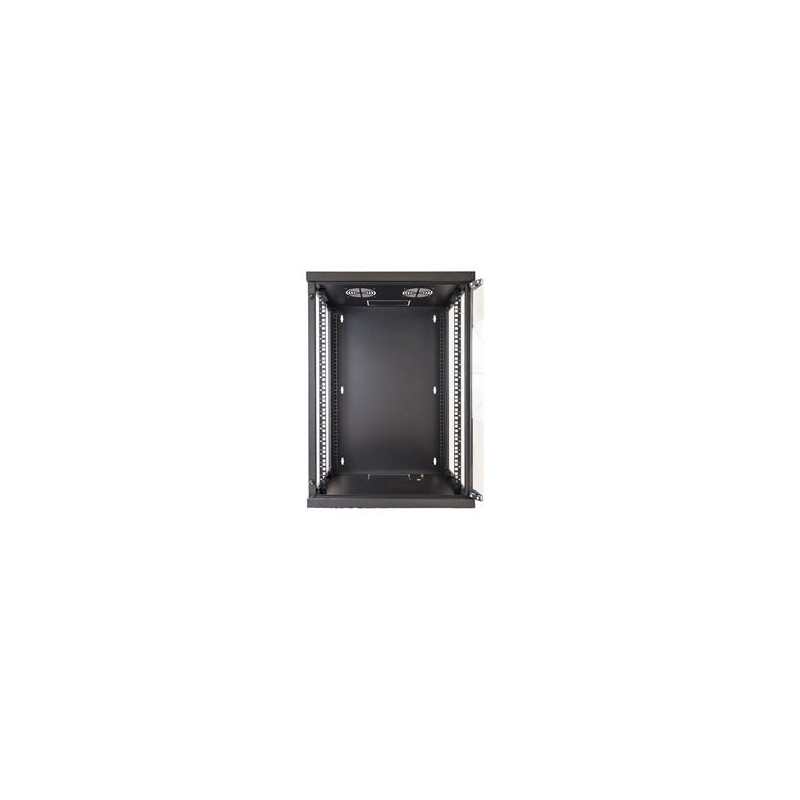 Armadio rack a muro link 19" 15u 750x540x450mm nero con porta