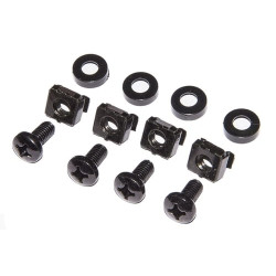 Kit 50 viti link con dadi e rondelle per armadi rack 19, nero [lkkit50vn]