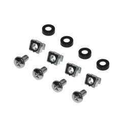 50 viti link con dadi e rondelle per armadi rack 19", zinco