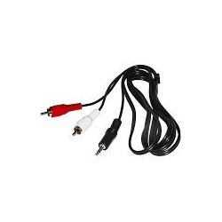 Cavo stereo link con jack 3,5mm a cinch rca m, 1,80m [lkc3518]