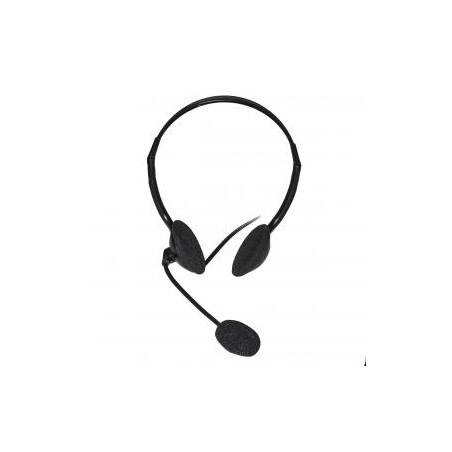 Cuffie con microfono link con 2 connettori jack 3,5mm, nero [lkhs02]