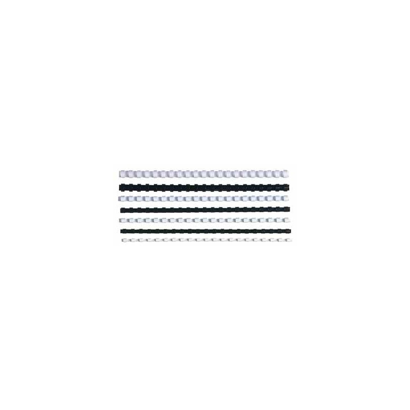 Scatola 50 dorsi spirale 51mm nero 21 anelli ovale [4028187]