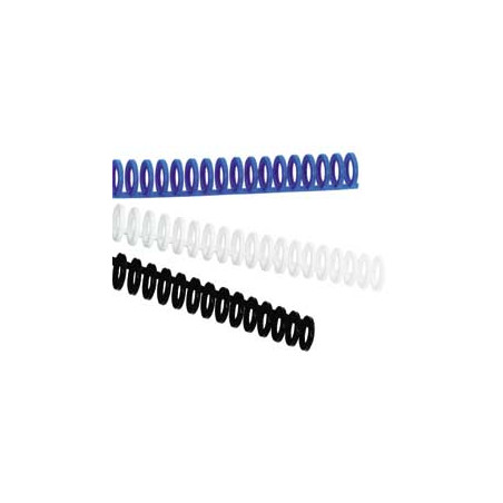 Scatola 50 dorsi spirale cliku 12mm bianco riapribile [388057e]