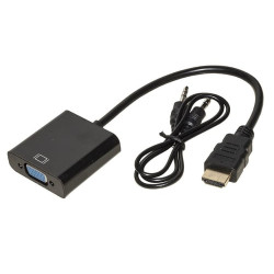 Adattatore link hdmi a m a vga f con jack 3,5mm [lkadat10]