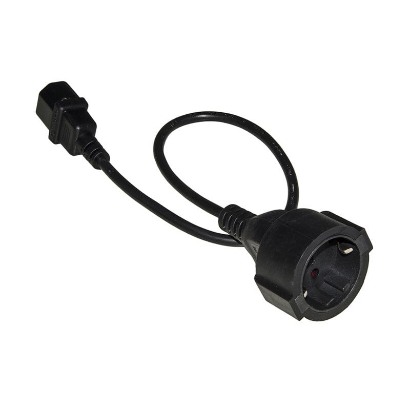 Cavo adattatore link presa schiuko tedesca f a iec c14 m, 50cm [lkadsk05]