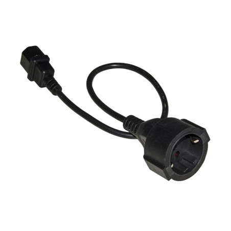 Cavo adattatore link presa schiuko tedesca f a iec c14 m, 50cm [lkadsk05]