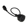 Cavo adattatore link presa schiuko tedesca f a iec c14 m, 50cm [lkadsk05]