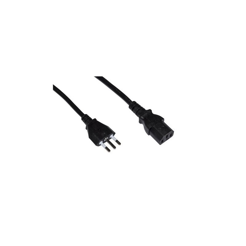 Cavo di alimentazione link spina italiana tripolare 10 a, 1m [lkit10]