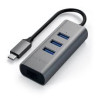 Hub usb satechi tipo-c a usb 3.0-eth.spac e 3p usb 3.0-