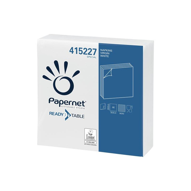 Tovaglioli papernet cf18x44 2v micro 38x38 bianco [415227]