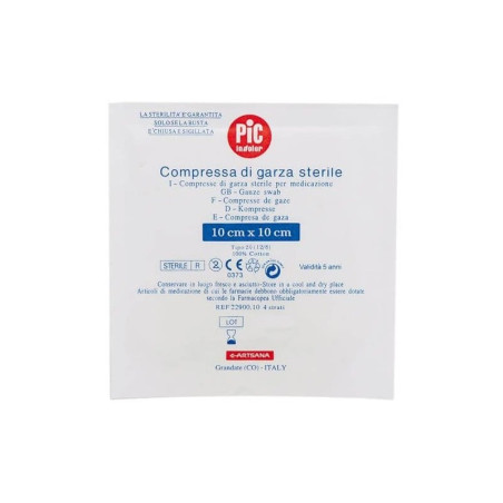 Garza sterile 10x10 cm - pharmashield [gaz111]