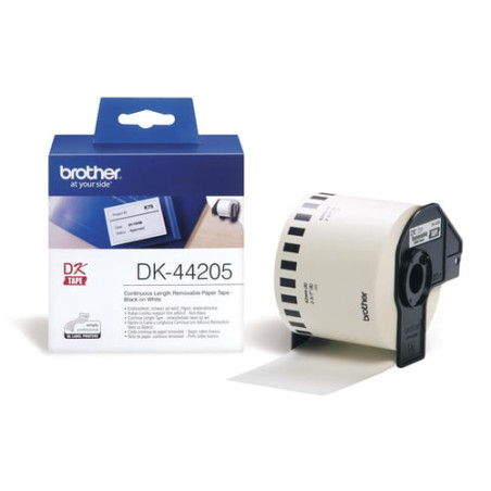 Nastro adesivo in carta 62mm x 30,48mt nero/bianco [dk-44205]