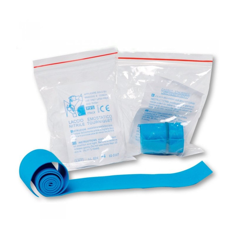 Laccio piatto pharmashield emostatico in nitrile [lac190]