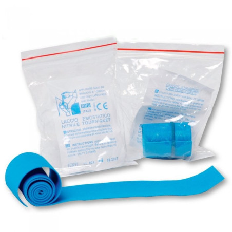 Laccio piatto pharmashield emostatico in nitrile [lac190]