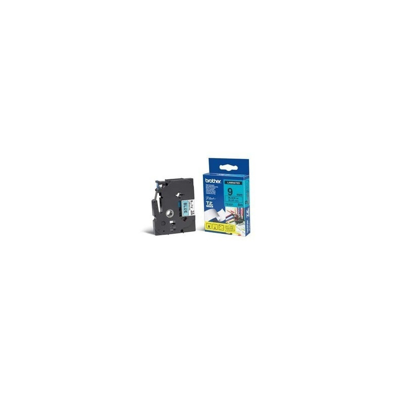 Nastro brother tz- e521 9mmx8mt nero/blu [tze521]