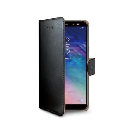 Custodia celly wally per samsung galaxy a7 (2018) nero [wally795]