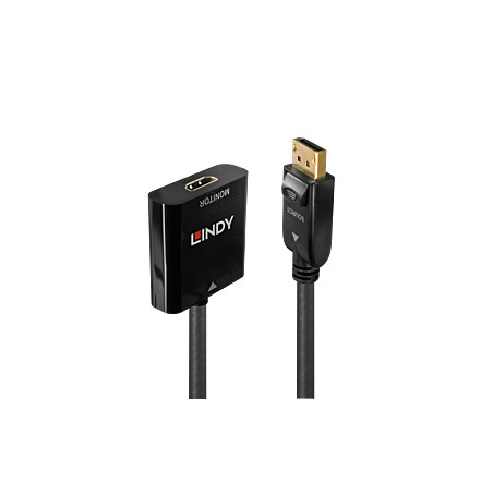 Adattatore lindy displayport 1.2 a hdmi 18 nero [41068]